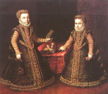 Sofonisba Anguissola Infantas Isabella Clara Eugenia and Catalina Micaela Norge oil painting art